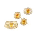GOLD, ORANGE SAPPHIRE AND DIAMOND SUITE