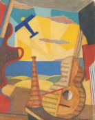 Giulio DsAnna - Stillleben mit Caproni-Flugzeug, um 1929/30