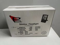 6 x Prestlite150 Watt Low Energy Floodlights, White, Metal halide