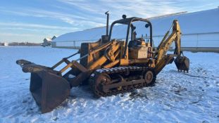 John Deere 555 Crawler Loader with Backhoe