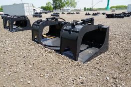 New! Wolverine Skid Steer Grapple Bucket Attachment