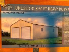31' x 50' Heavy Duty Metal Storage Building