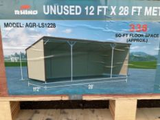 New 12' x 28 Metal Livestock Shelter