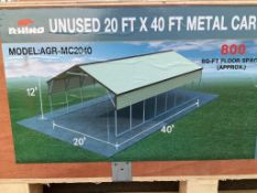 New 20' x 40' Steel Carport