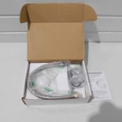 The White Space Fall-Monobloc Basin Mixer With Sprung Plug Waste. Chrome Finish. Deck Mounted. Mi