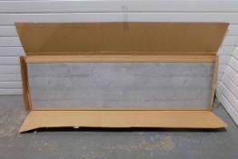 Utopia Halo Collection Bath Side Panel. Colour: Grey. Length 1800mm.