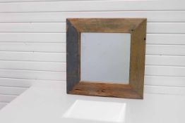 Recalimed Wood Mirror.