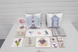 Selection of Cushions, Pictures, Coasters & Place Mats.