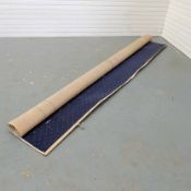 Roll End of Patterned Carpet. Blue. Size 2.6m x 3.6m Approx.