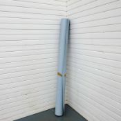 Roll End of Textured Light Blue Vinyl Flooring. Size 2.3m x 2m Approx.