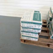 7 Boxes of Polyflex Plus Flexible Vinyl Tiles. Colour: Black Tulip. Size 300mm x 300mm x 2mm.