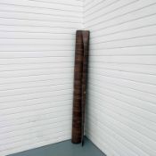 Roll End of Dark Wood Effect Vinyl Flooring. Size 3.3m x 2m Approx.