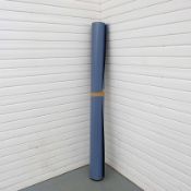Roll End of Textured Blue Vinyl Flooring. Size 1.7m x 2m Approx.