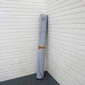 Roll End of Textured Light Blue Vinyl Flooring. Size 5.2m x 2m Approx.