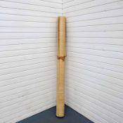 Roll End of Light Wood Effect Vinyl Flooring. Size 2.7m x 2m Approx.