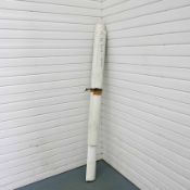 Roll End of Textured Grey Vinyl Flooring. Size 4.6m x 1.4m Approx.