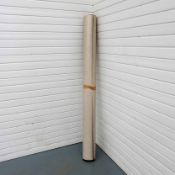 Roll End of Textured Beige Vinyl Flooring. Size 2m x 2m Approx.