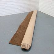 Roll End of Carpet. Brown With Spots. Size 5m x 3.6m Approx.