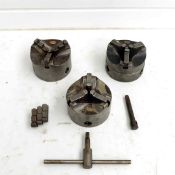 3 x Taylor Lathe Chucks. 2 x 4 1/2