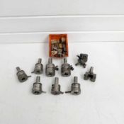 Quantity of Small Coventry Die Heads & Dies, Roller Box & Knurling Tool.