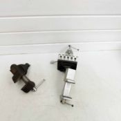 2 x Hobby Vices. 1 x Cast Aluminium Fully Adjustable. Jaws 40mm x 35mm. Opening 65mm. 1 x Cast Steel