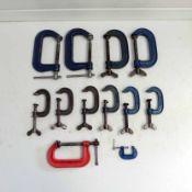 Qauntity of Various Sized G Clamps.