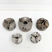 5 x Pratt & Burnerd Lathe Chucks. Consisting of 3 Jaw Chucks From 3 1/8