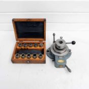 Marlco Indexing Collet Head. With Set 10 of Imperial Collets in Box. 1/8