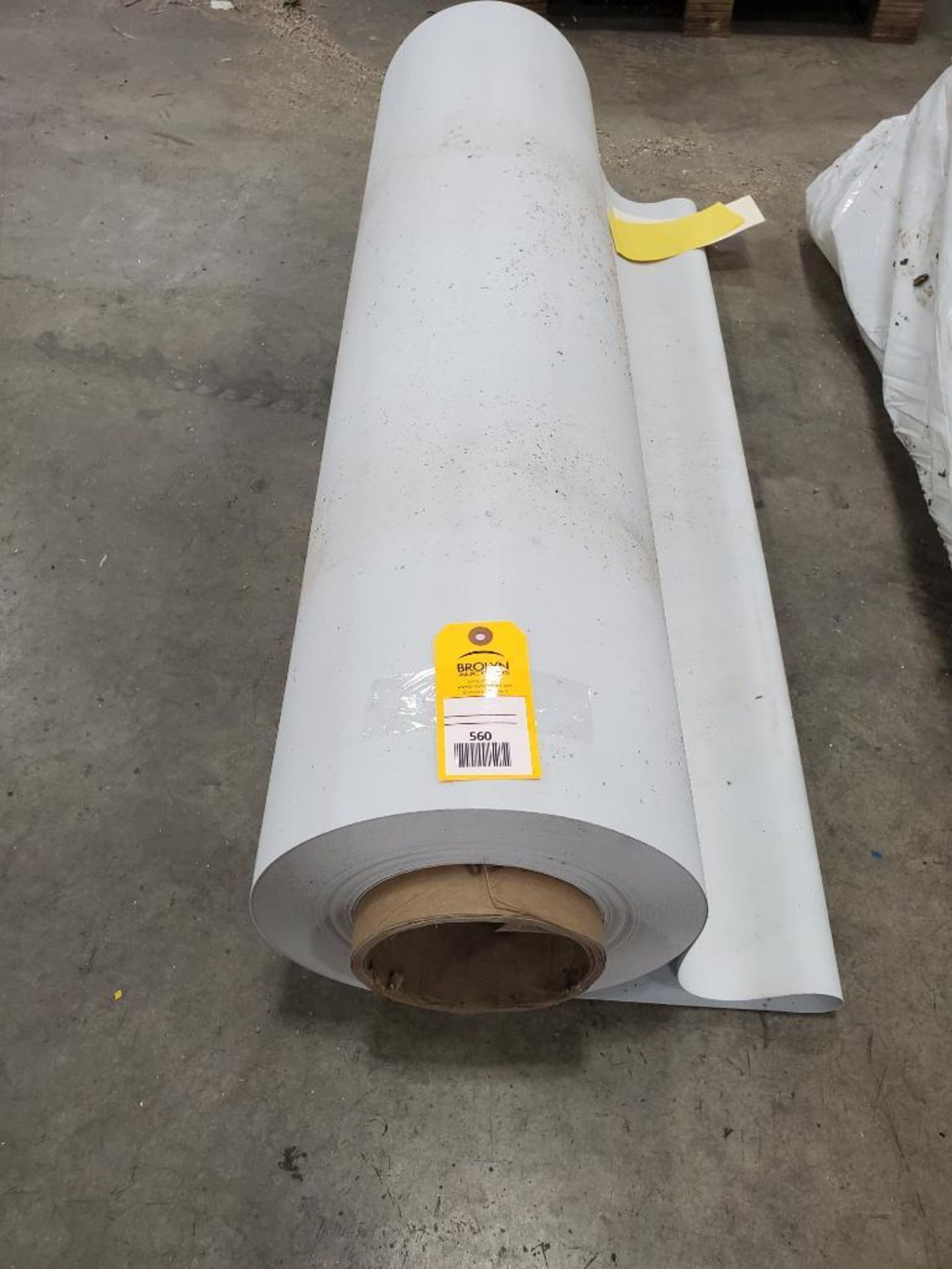 One roll of rubber roofing.