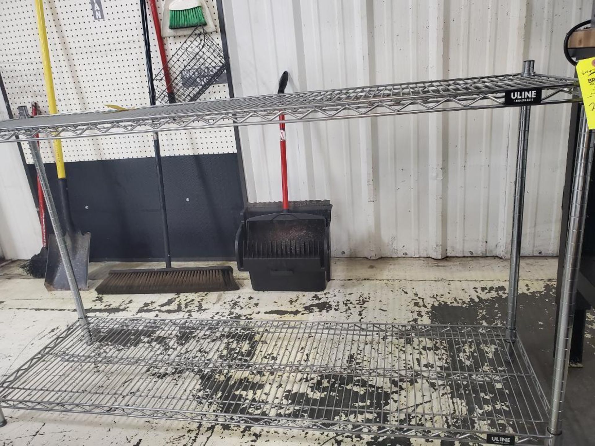 Metro style rack. 60in wide x 18in deep x 34in tall.