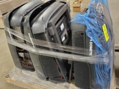 Qty 3- 13,500 btu Dometic roof top AC unit. Model FJX3473MBKAS. Damaged/cracked covers.