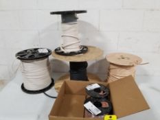 Qty 6 rolls of assorted wire.