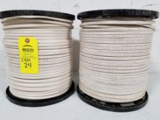 Qty 2 rolls 14/2 white wire.