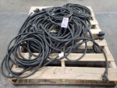 Pallet of assorted electrical cords.
