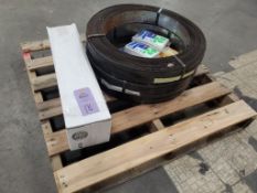 Pallet of banding and supplies.
