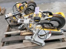 Qty 2 - Dewalt sliding compound miter saw.