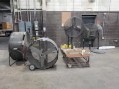 Qty 7 - Assorted shop fans.