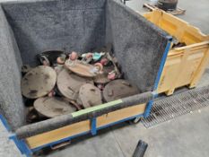 Qty 2 - Crates of assorted rolling bases.