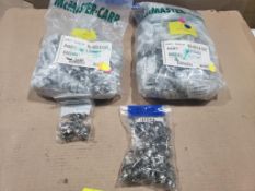 Assorted hose clamp hardware.