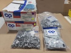 Assorted hose clamp hardware.