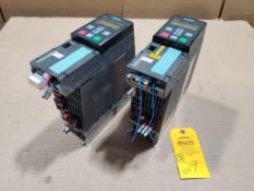 Qty 2 - 4hp Siemens Sinamics drive power module. Part number 6SL3210-1PE18-0UL1.