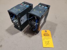 Qty 2 - 2hp Delta drive. Model VFD4A2MS43ANSAA.