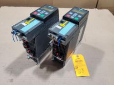 Qty 2 - 4hp Siemens Sinamics drive power module. Part number 6SL3210-1PE18-0UL1.