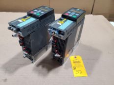 Qty 2 - 4hp Siemens Sinamics drive power module. Part number 6SL3210-1PE18-0UL1.