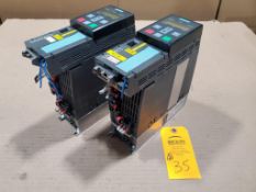 Qty 2 - 4hp Siemens Sinamics drive power module. Part number 6SL3210-1PE18-0UL1.
