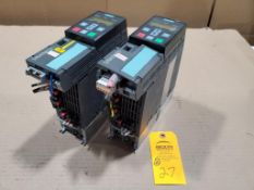 Qty 2 - 4hp Siemens Sinamics drive power module. Part number 6SL3210-1PE18-0UL1.