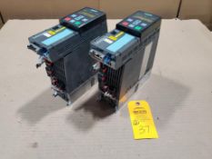 Qty 2 - 4hp Siemens Sinamics drive power module. Part number 6SL3210-1PE18-0UL1.