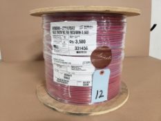 Qty 1 - 3500ft roll Sequel wire and cable 16/2 red and brown wire.