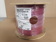 Qty 1 - 3500ft roll Sequel wire and cable 16/2 red and brown wire.