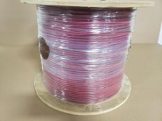 Qty 1 - 3500ft roll Sequel wire and cable 16/2 red and brown wire.